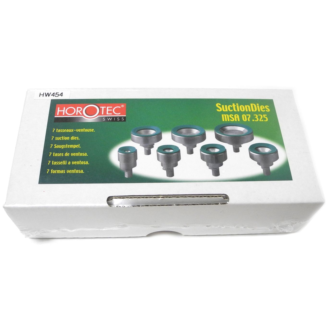 Die Set Of 7 Suction Dies For Opening Watch Case Backs Horotec MSA07.325 - HW454