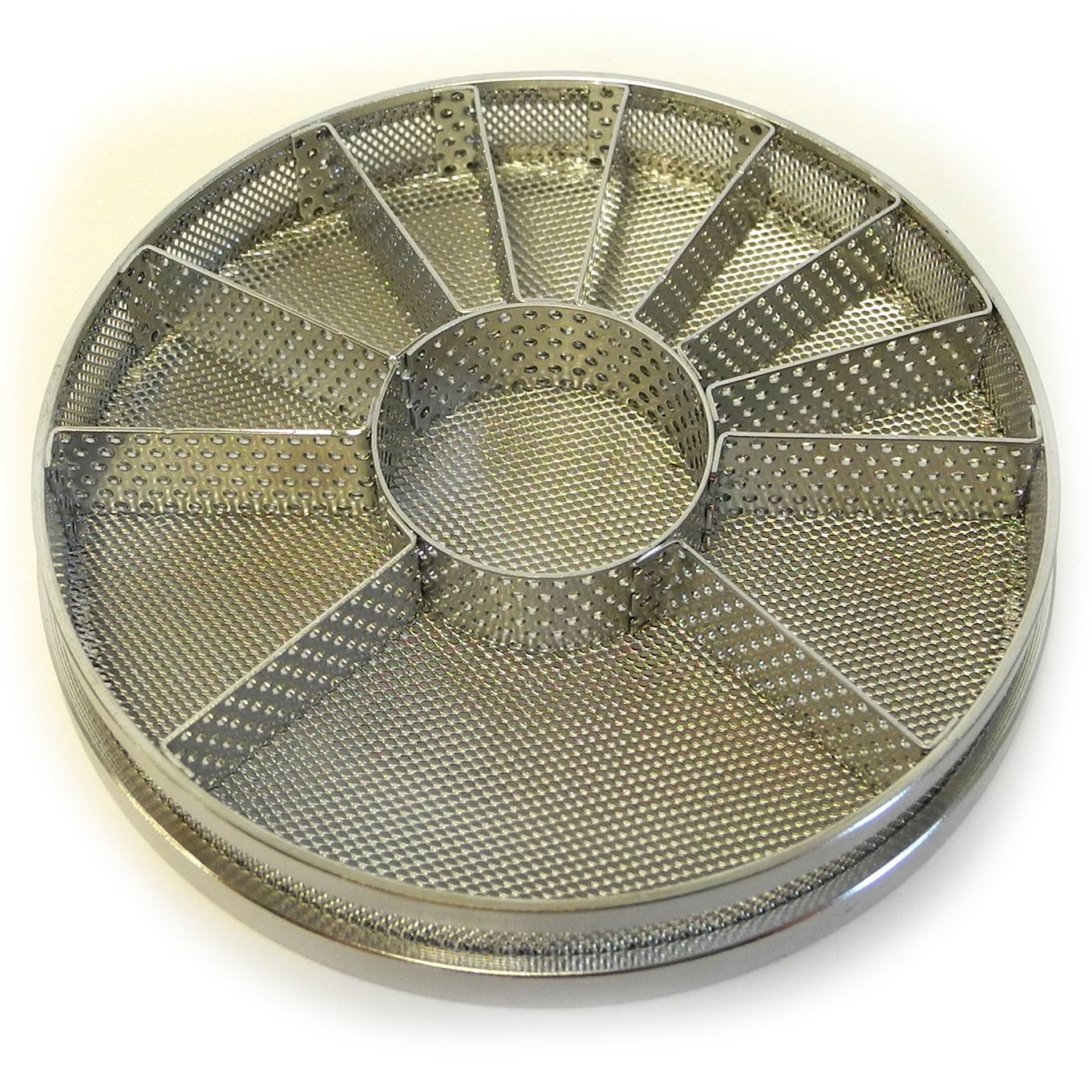 Insert Basket With 11 Divisions With Ø25mm Centre Division Ø80mm Stainless Steel Electropolished For Elma Solvex - HCVA20