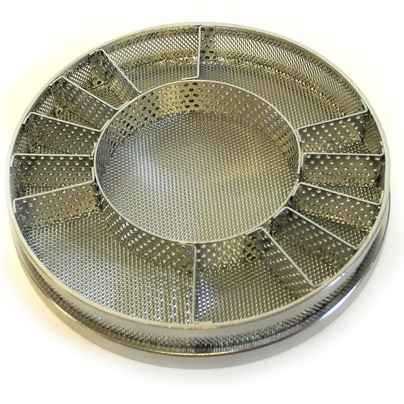 Insert Basket With 11 Divisions With Ø40mm Centre Division Ø80mm Stainless Steel Electropolished For Elma Solvex - HCVA22