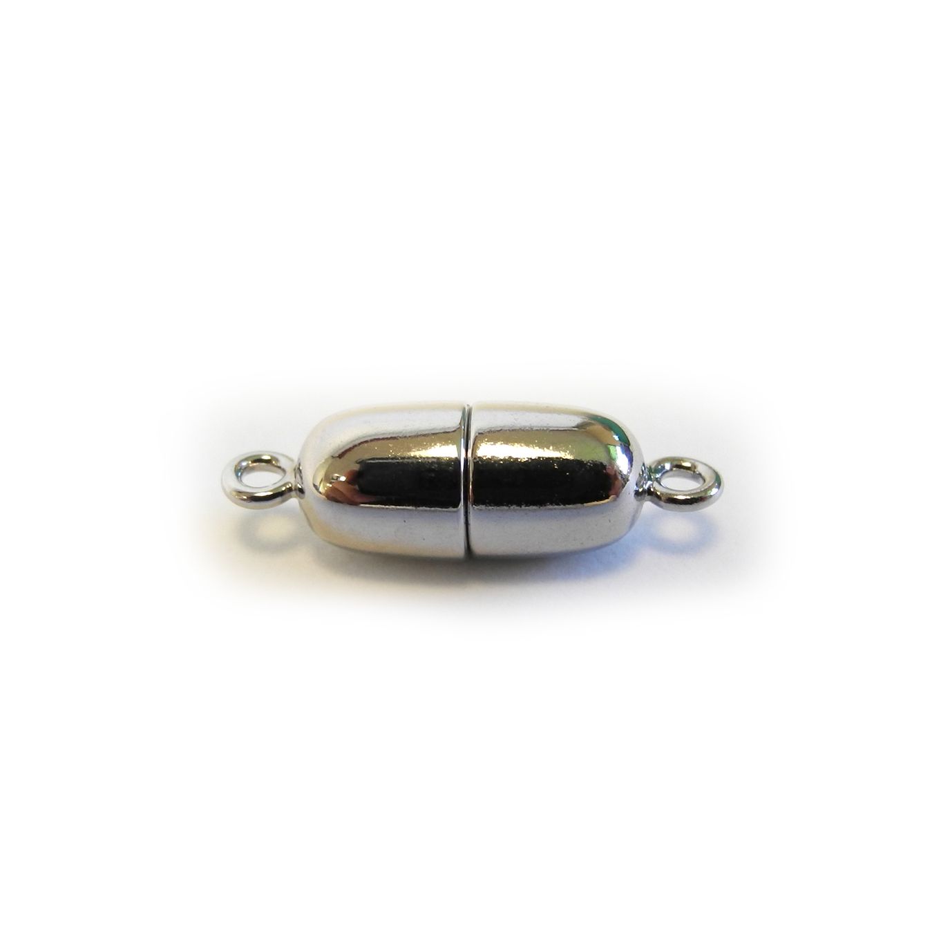 Magnetic Clasp Silver Plated 6 x 12.5mm - FC4494