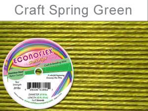 Soft Flex, Econoflex Green 0.45mm, 30ft, 7 Strand - FT132GREEN