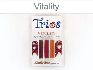 Soft Flex Trio  VITALITY 0.019 10ft  Topaz, Red Jasper, Citrine - FT49VIT