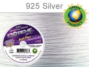 SoftFlex Wire .014 'Extreme 925' Sterling Silver 30ft - FT491 - Extended delivery late 2025