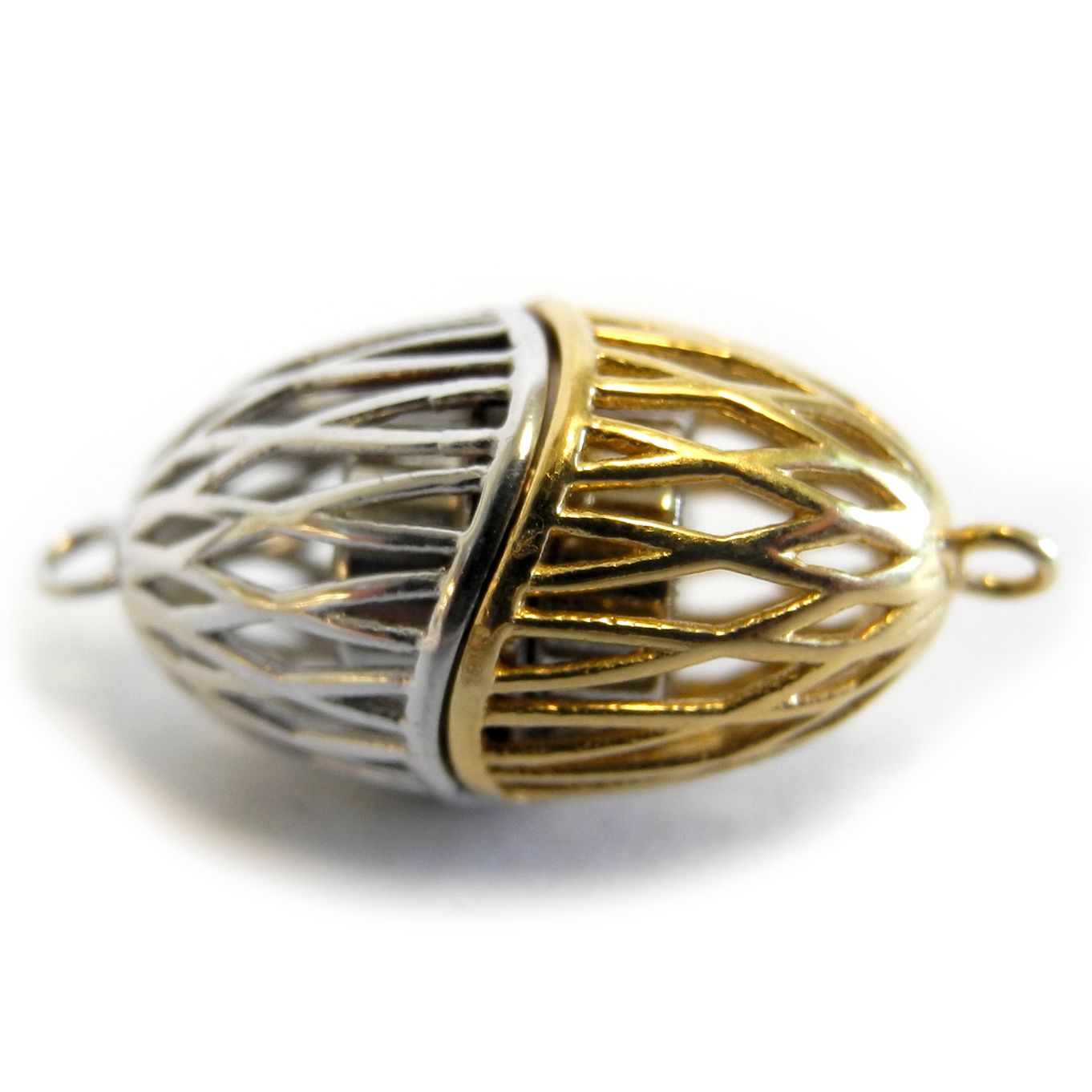 Magnetic Clasp 925 Silver with Gold Plating - FC4500