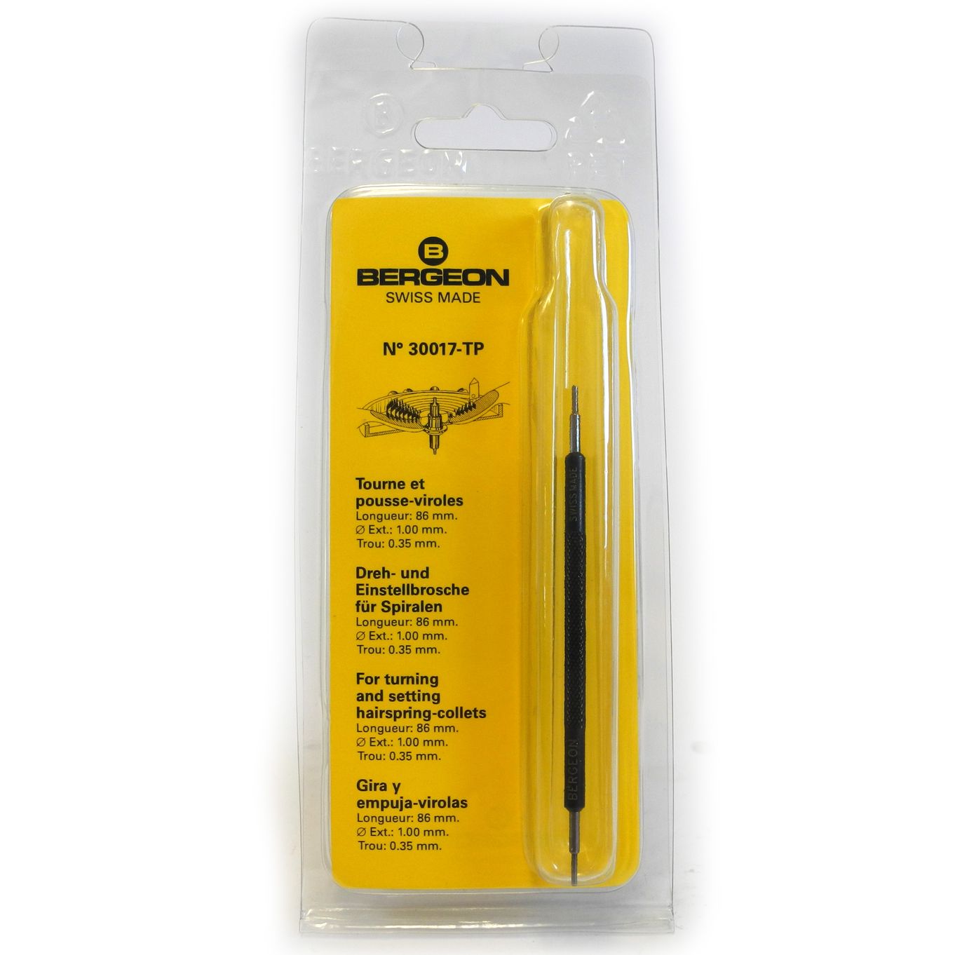 Hairspring Collet Tool Bergeon 30017-TP - HC30017-TP