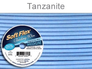 Soft Flex Wire .019 Tanzinite Length 30 ft, 49 Strands,0.45mm - FT452TANZ