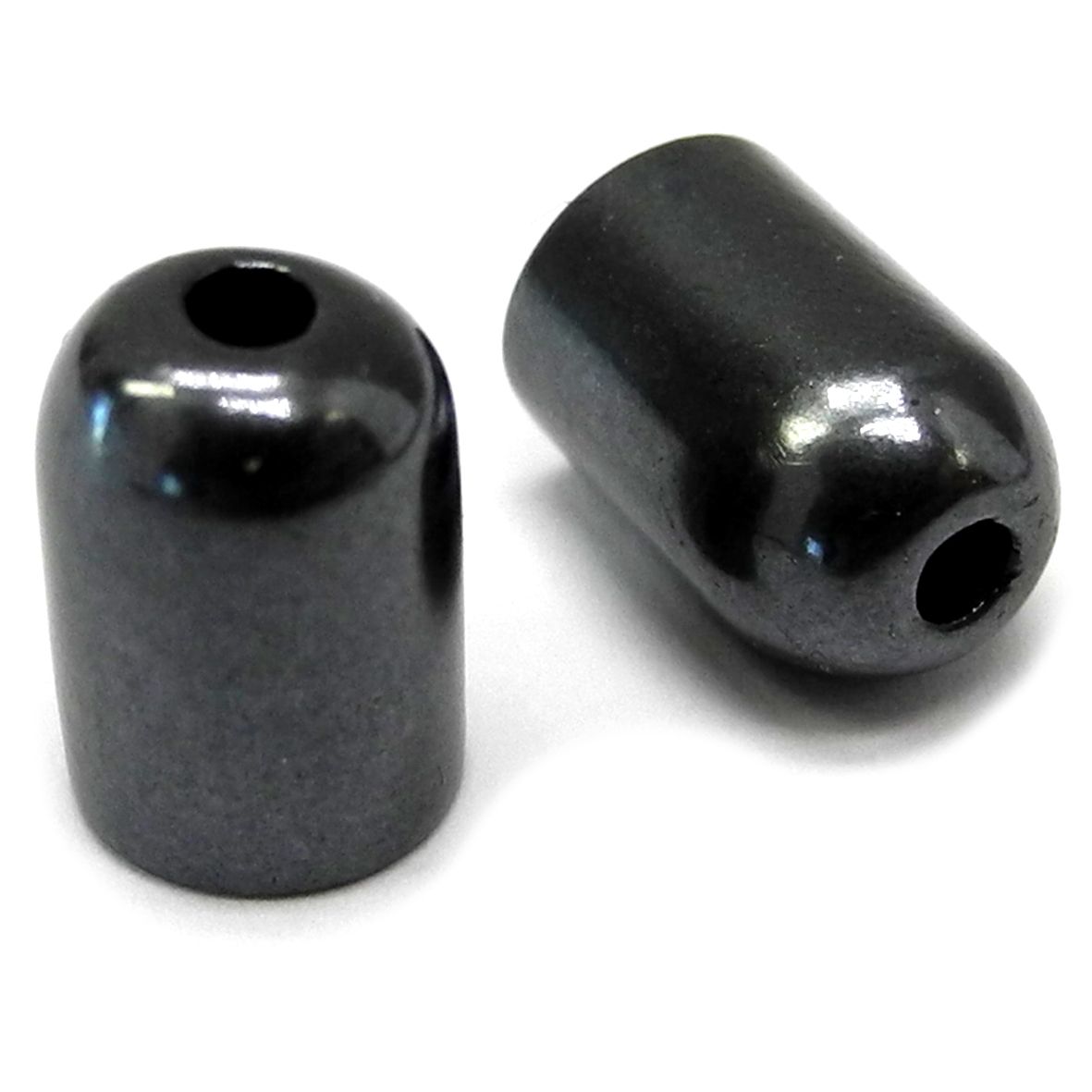 Gunmetal Endcaps 9mm x 6mm- FC99