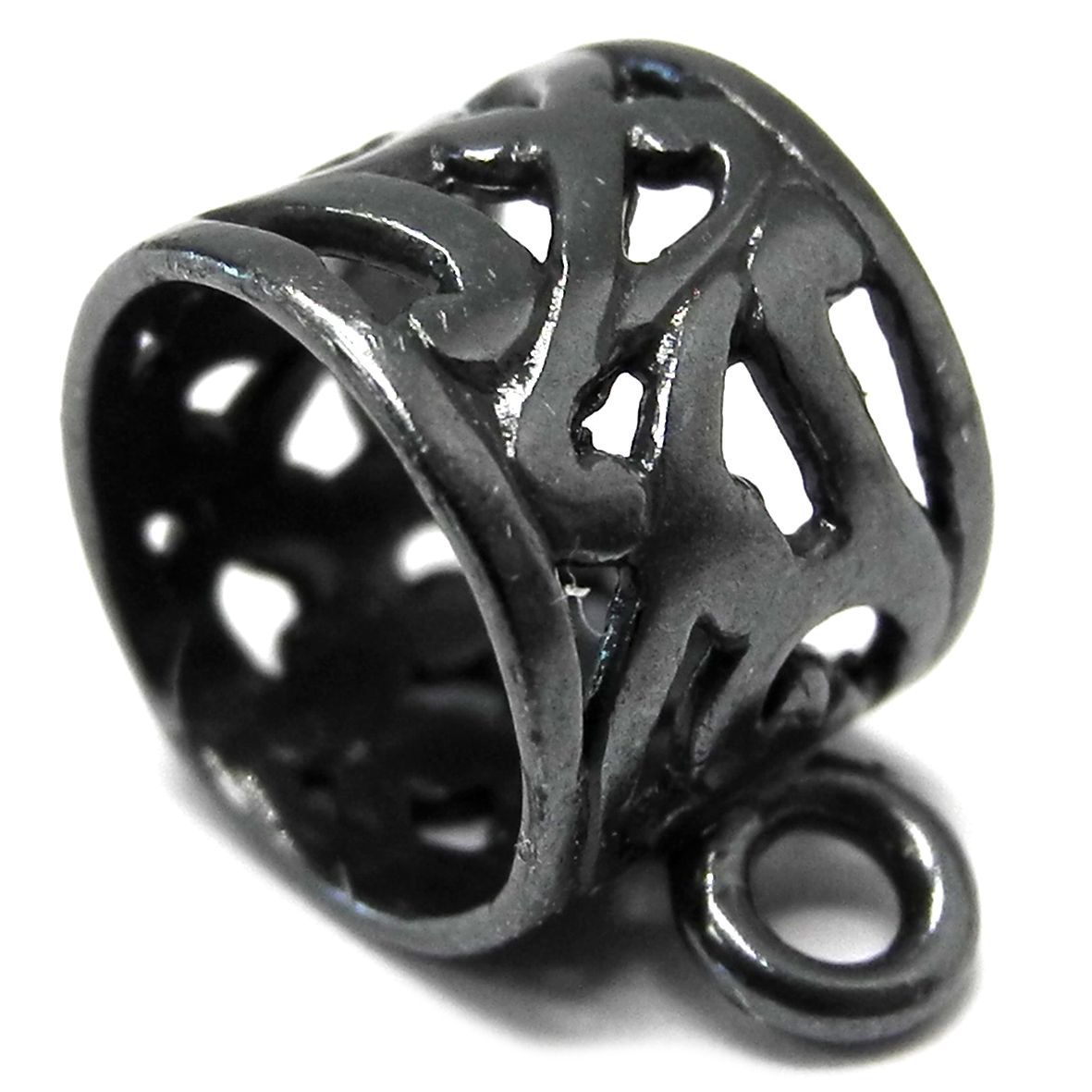 Gunmetal 12mm Tube Pendant- FP12