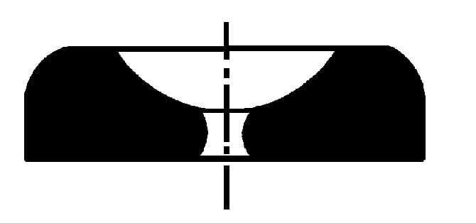 Ø0.13mm x Ø1.20mm Bergeon 30710 Seitz Flat Olive Jewel Hole - MJ11-13.120