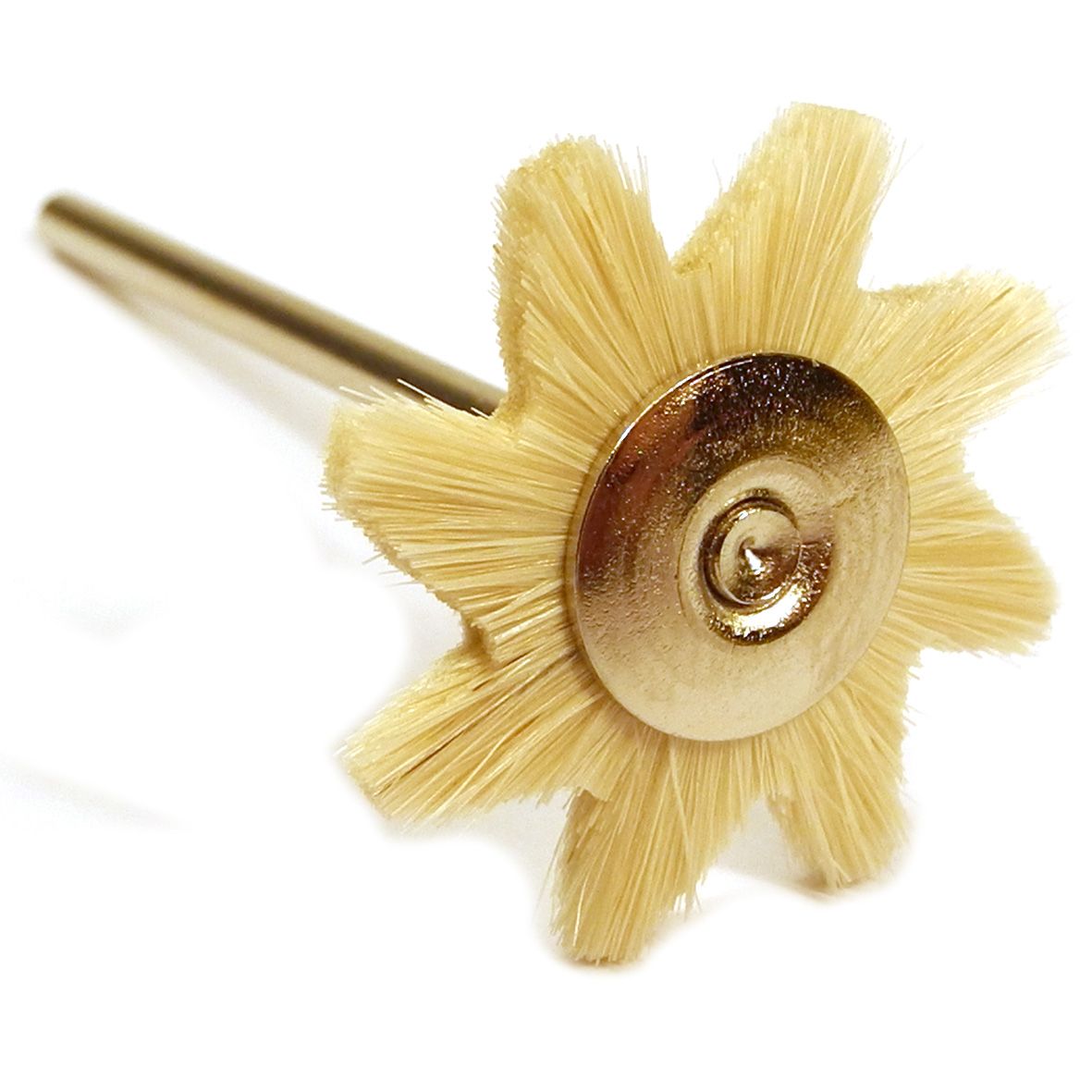 Mounted 'Geza' White Goat Hair Brush - TM515GEZA