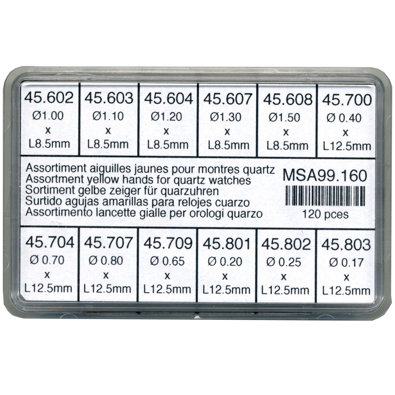 Horotec MSA99.160 Yellow  Quartz Watch Hand Assortment - MY160