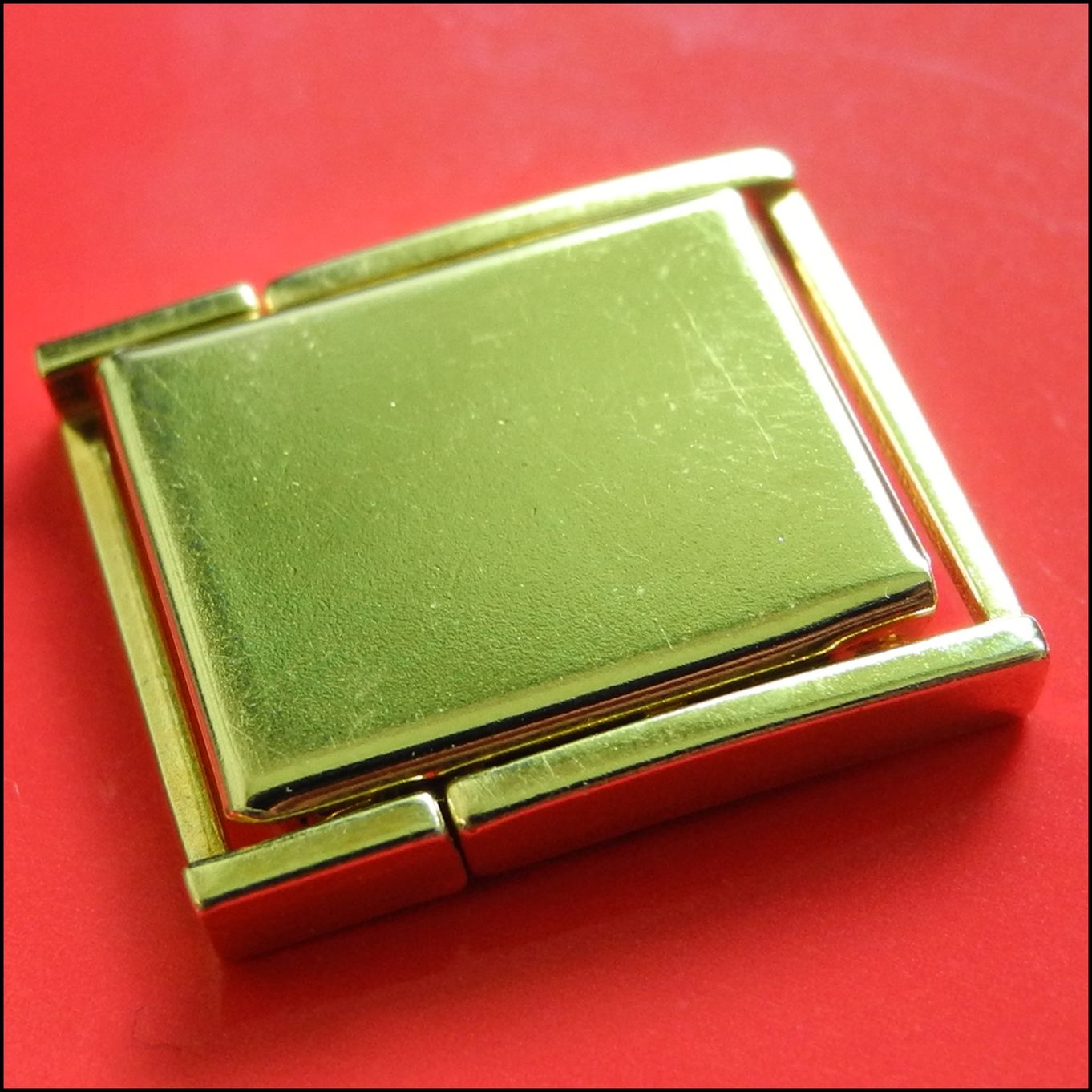 Rolled Gold 16mm Fold-over Clasp, Spring Centre- FC7733