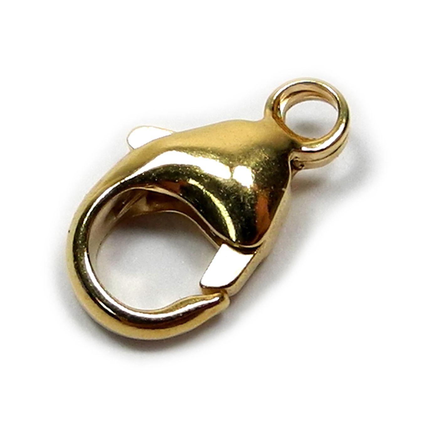 18ct Yellow Carabiner Clasp 11mm - FC762