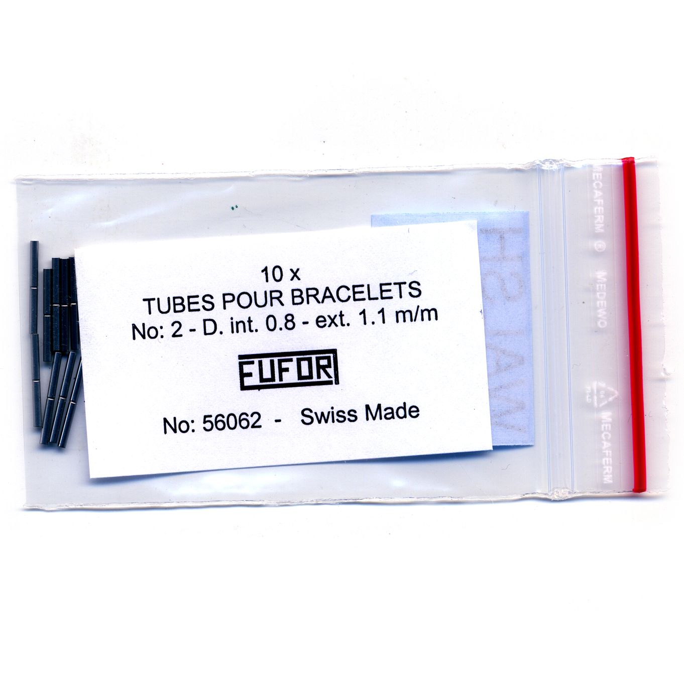 Watch Bracelet Tubes Ø0.80mm / Ø1.10mm 12mm For MY283 - MY2831-2