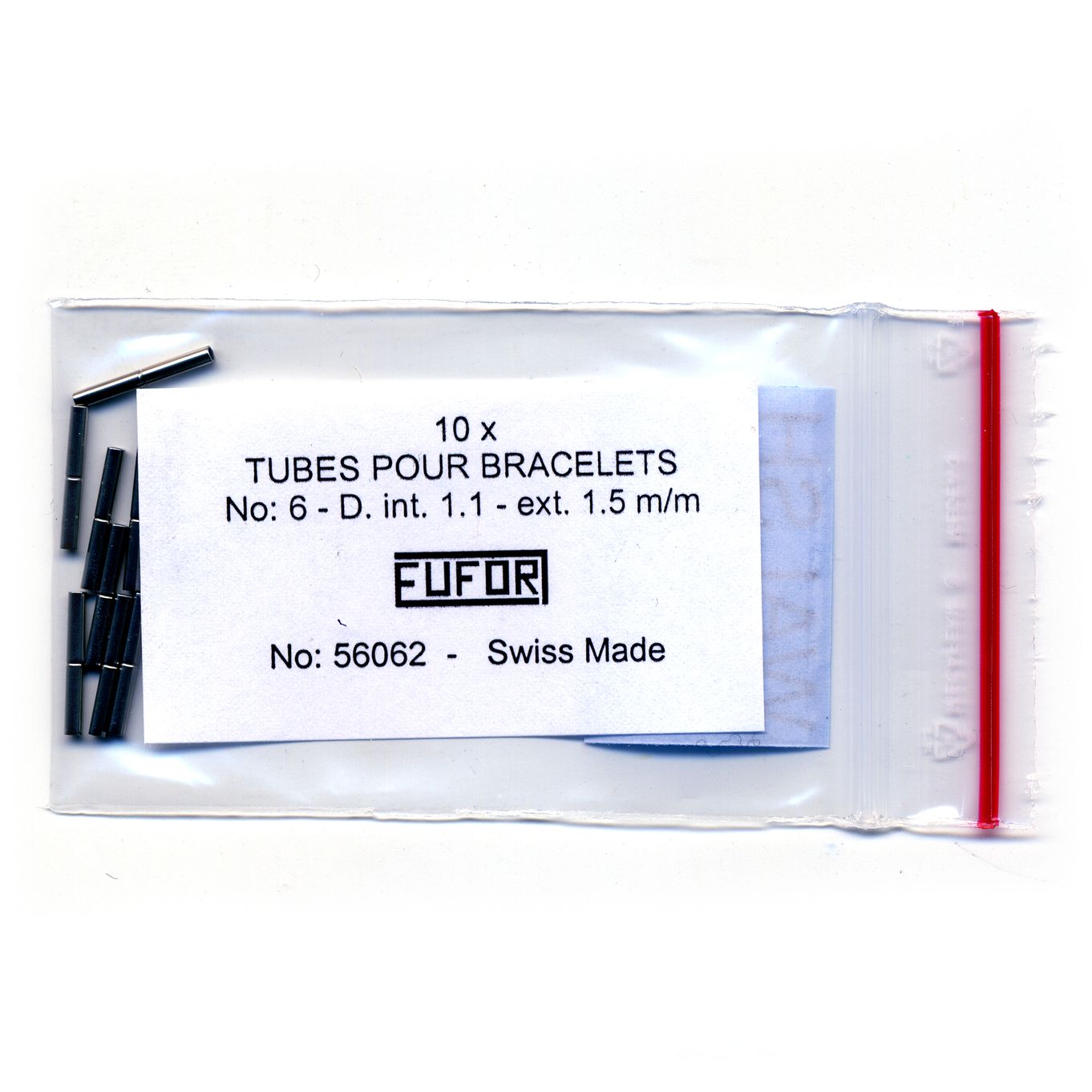 Watch Bracelet Tubes Ø1.10mm / Ø1.50mm 12mm For MY283 - MY2831-6