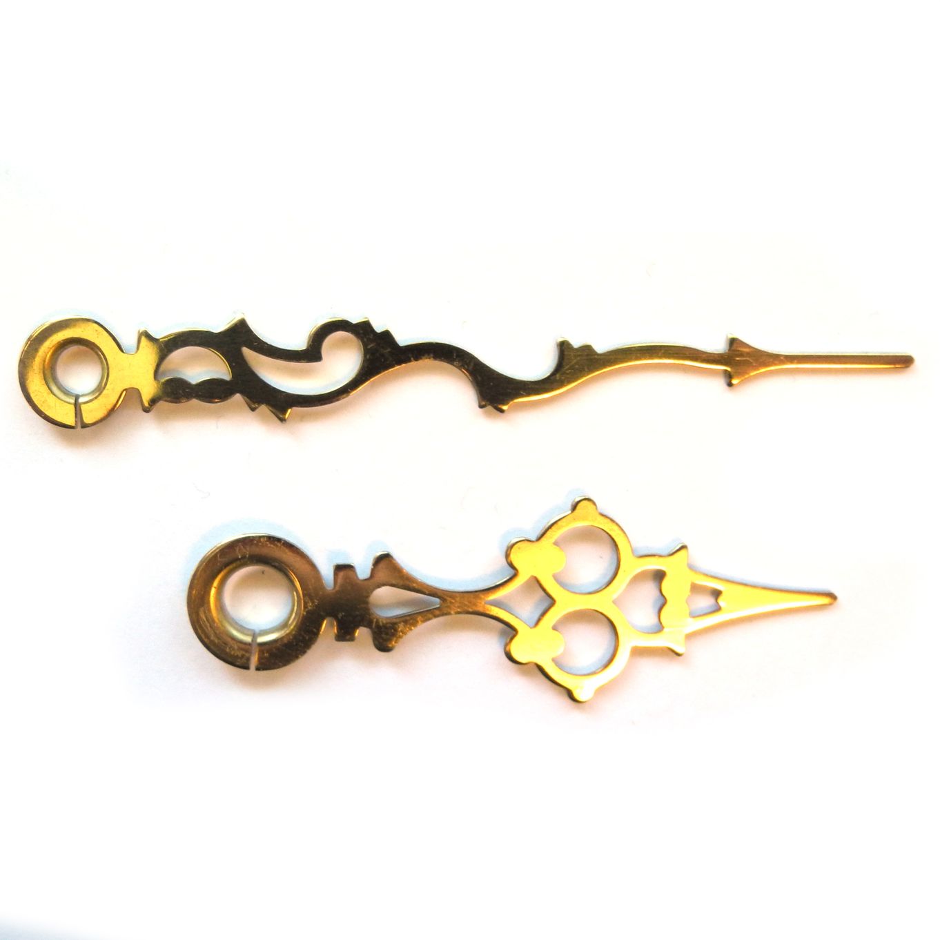 Serpentine Push Fit Hands Brass Minute 60mm, Hour 42mm - CH462