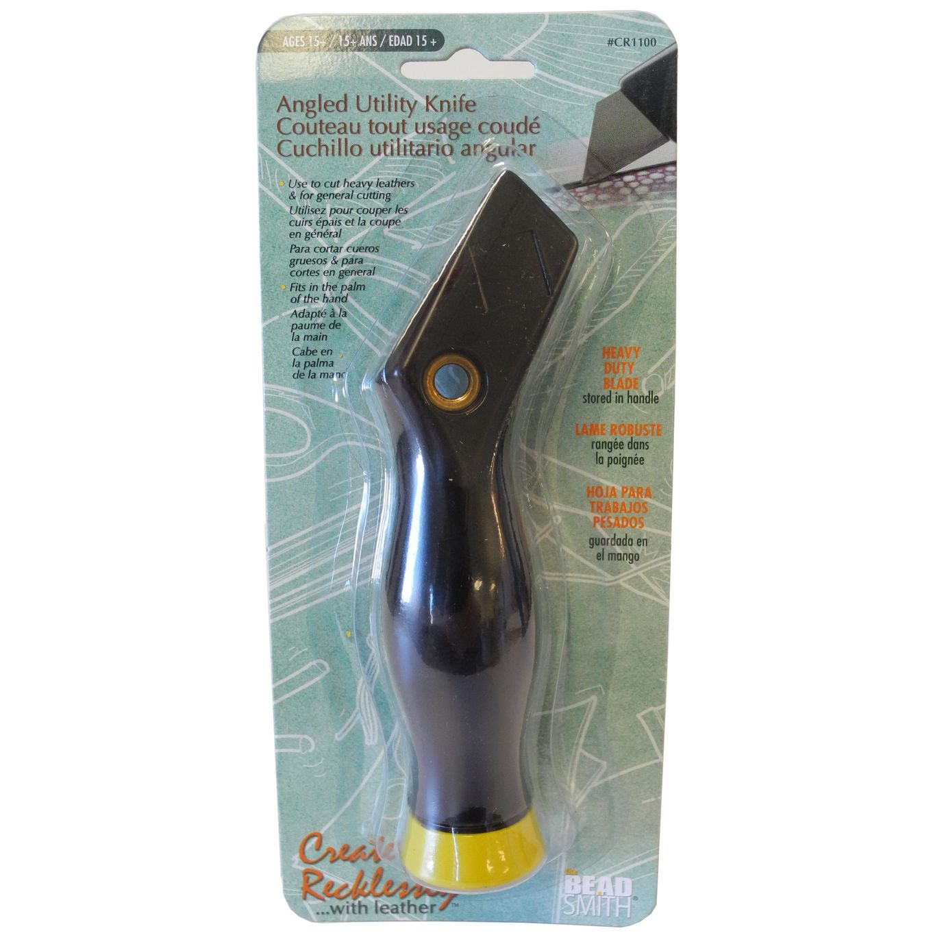 Create Recklessly With Leather Angled Utility Knife FC801