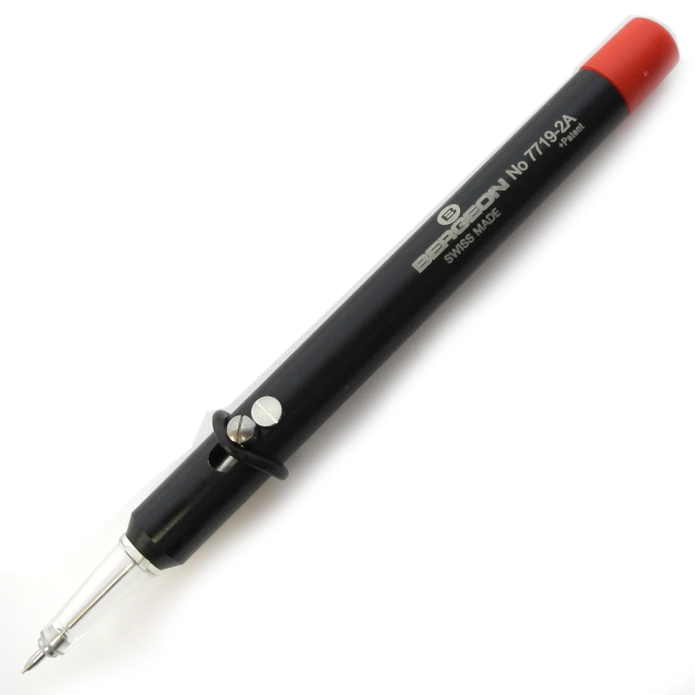 Oiler No. 2A Red Automatic Bergeon 2719-2A / 7719-2A With Base - HO202