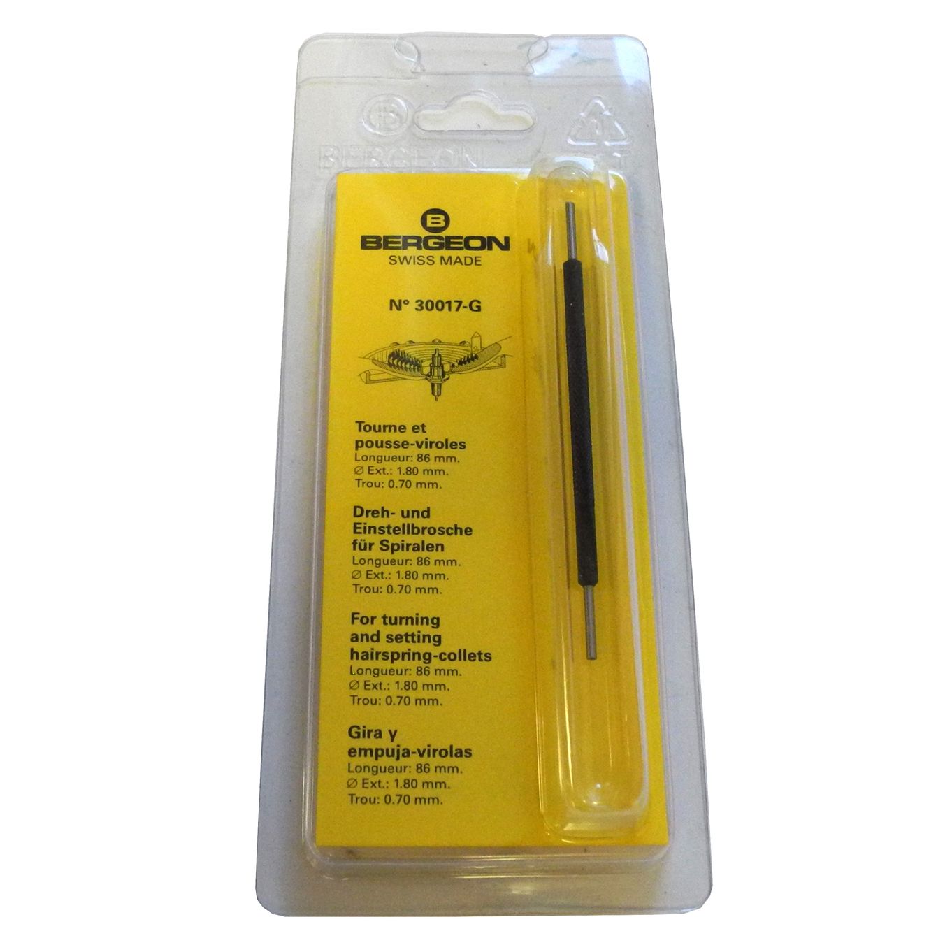 Hairspring Collet Tool Bergeon 30017-G - HC30017-G