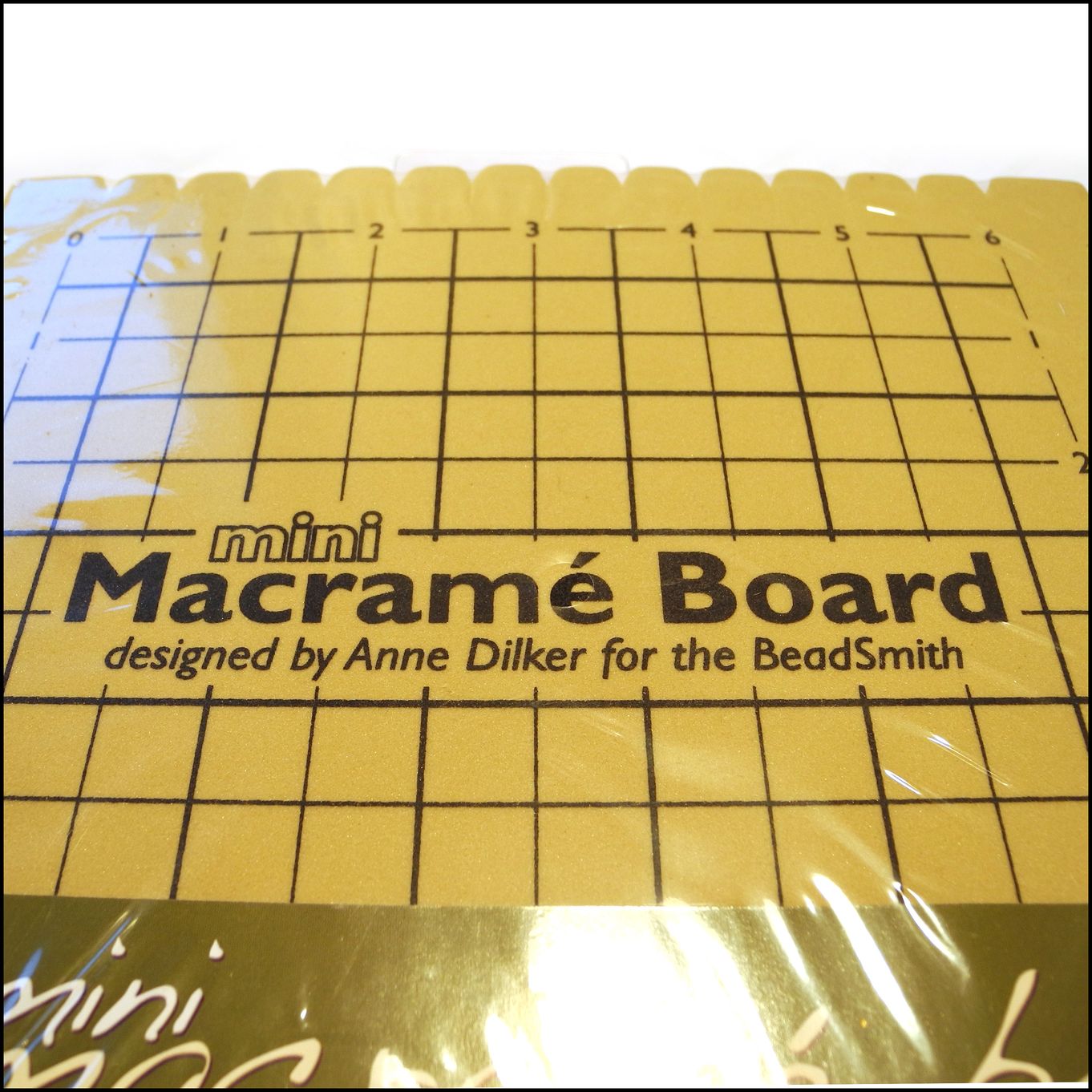 The Beadsmith Mini Macrame Board, 7.5 x 10.5 inches, 0.5 inch