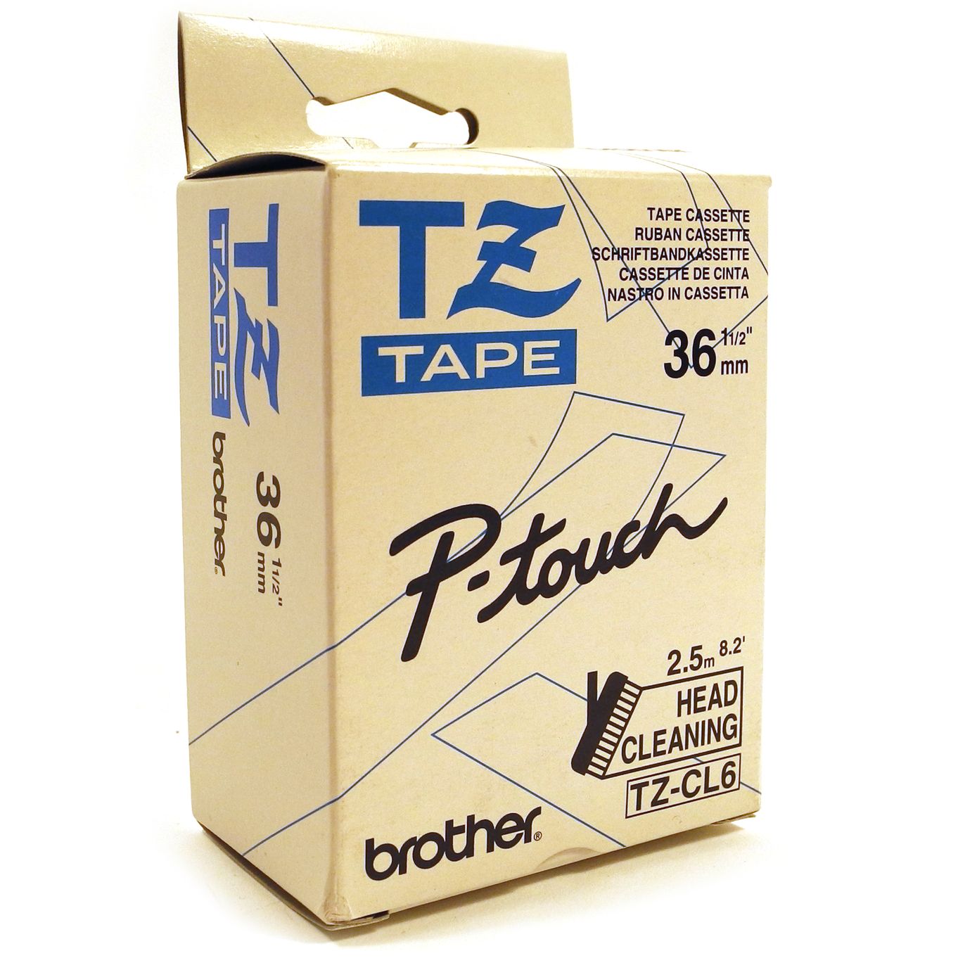 Brother P-Touch TZ-CL6 36mm Print Head Cleaner - HTZCL6
