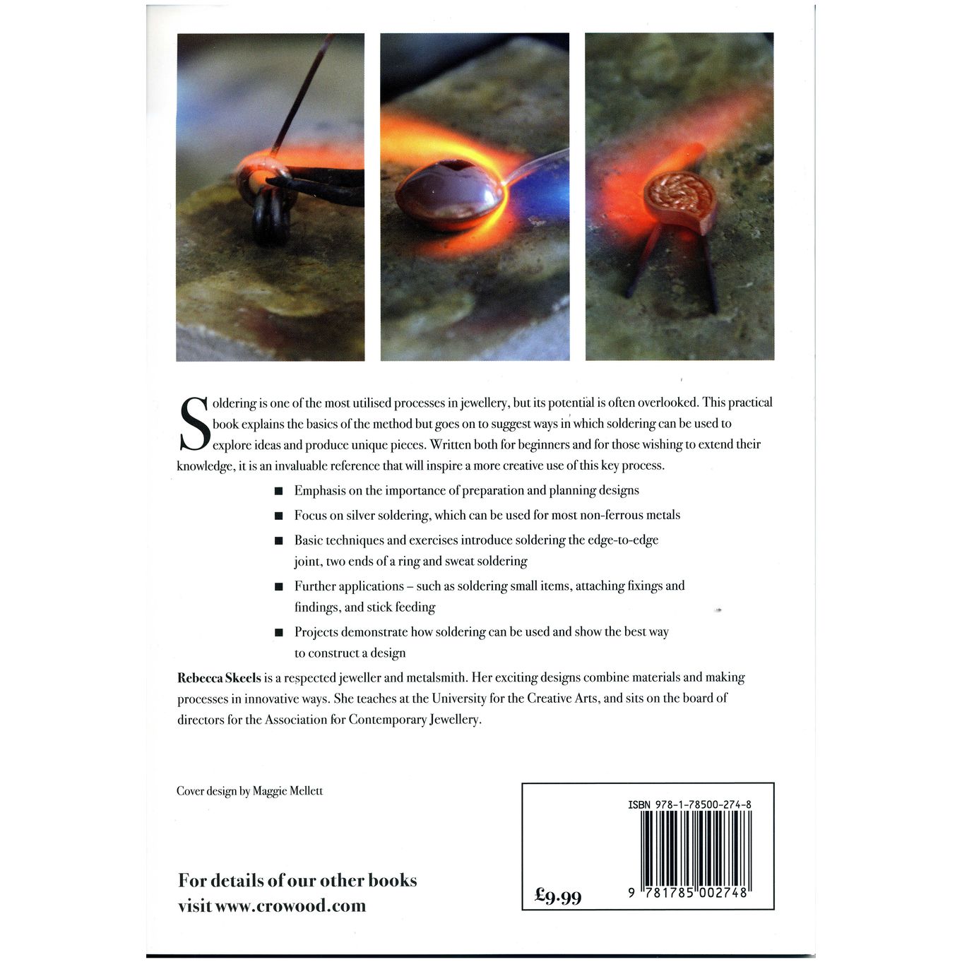 Soldering For Jewellers book By Rebecca Skeels - TB17075