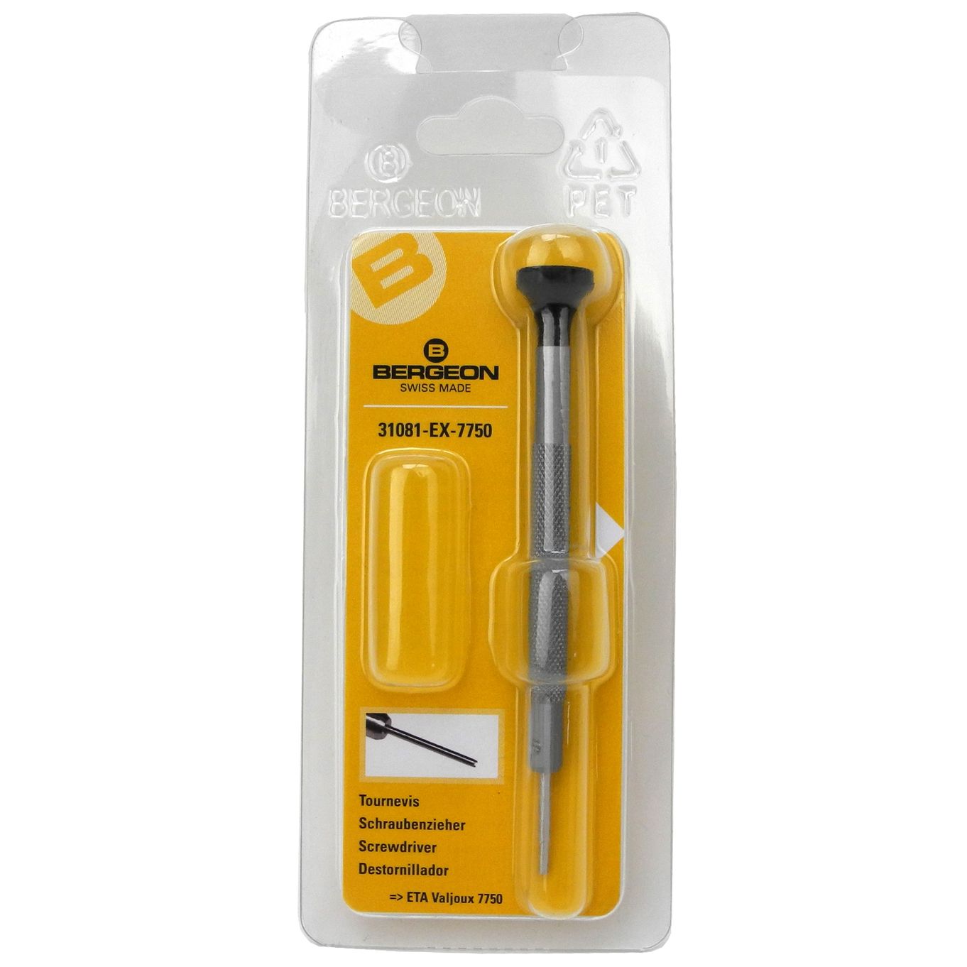 Screwdriver For ETA Valjoux 7750 Bergeon 31081-EX-7750 - HS30081-EX-7750