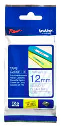 12mm Blue on Clear Brother P-Touch Tape TZe-133 - HTZ133 12mm Blue on Clear Brother P-Touch Tape TZe-133 - HTZ133