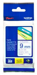 Blue on White Brother P-Touch Labelling Tapes - HTZ***
