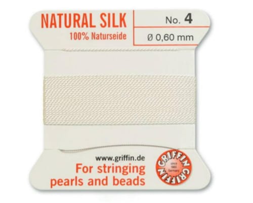 Griffin White Silk Thread 0.60mm - FT524