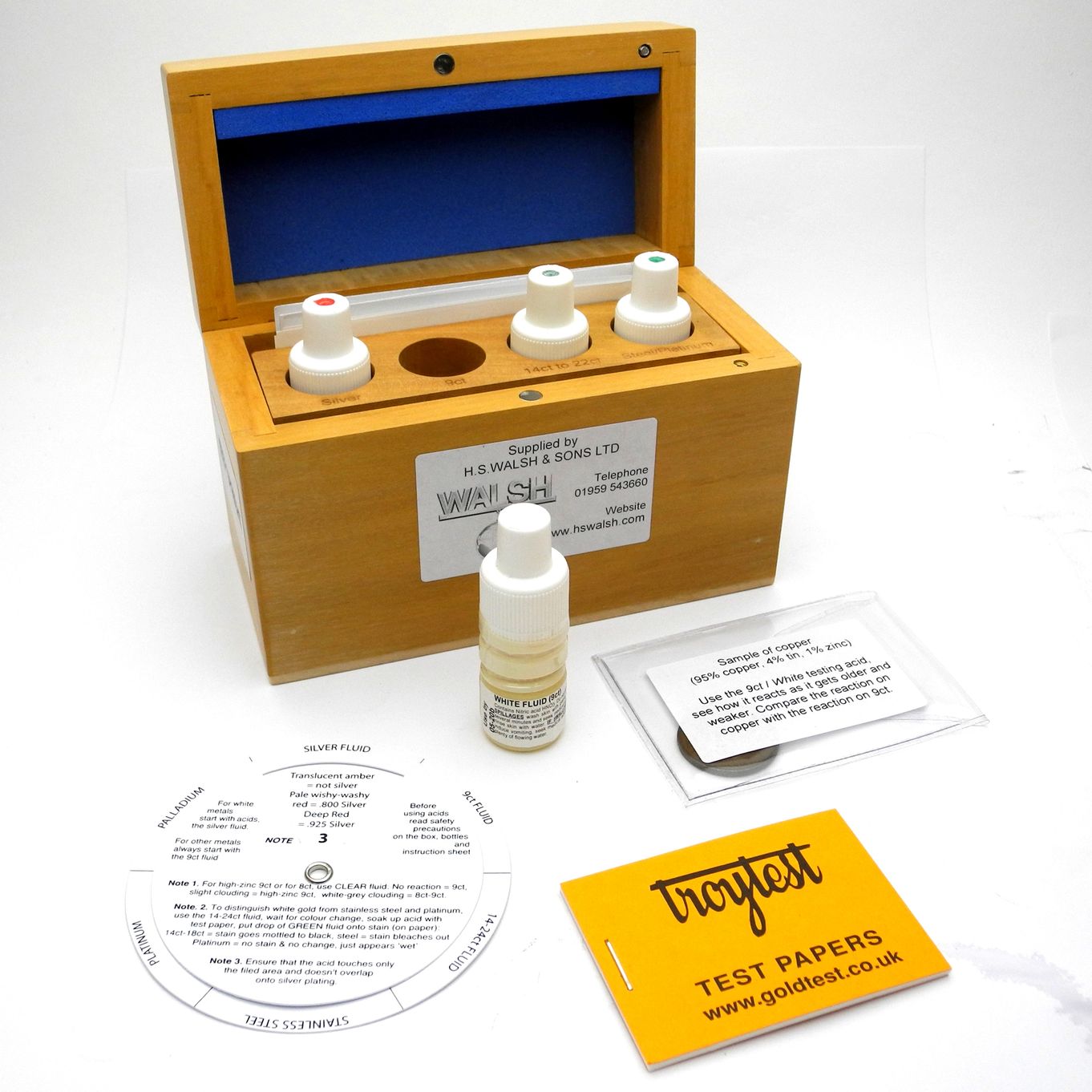Precious Metal Testing Kit - with Box and Tools-KIT-1350