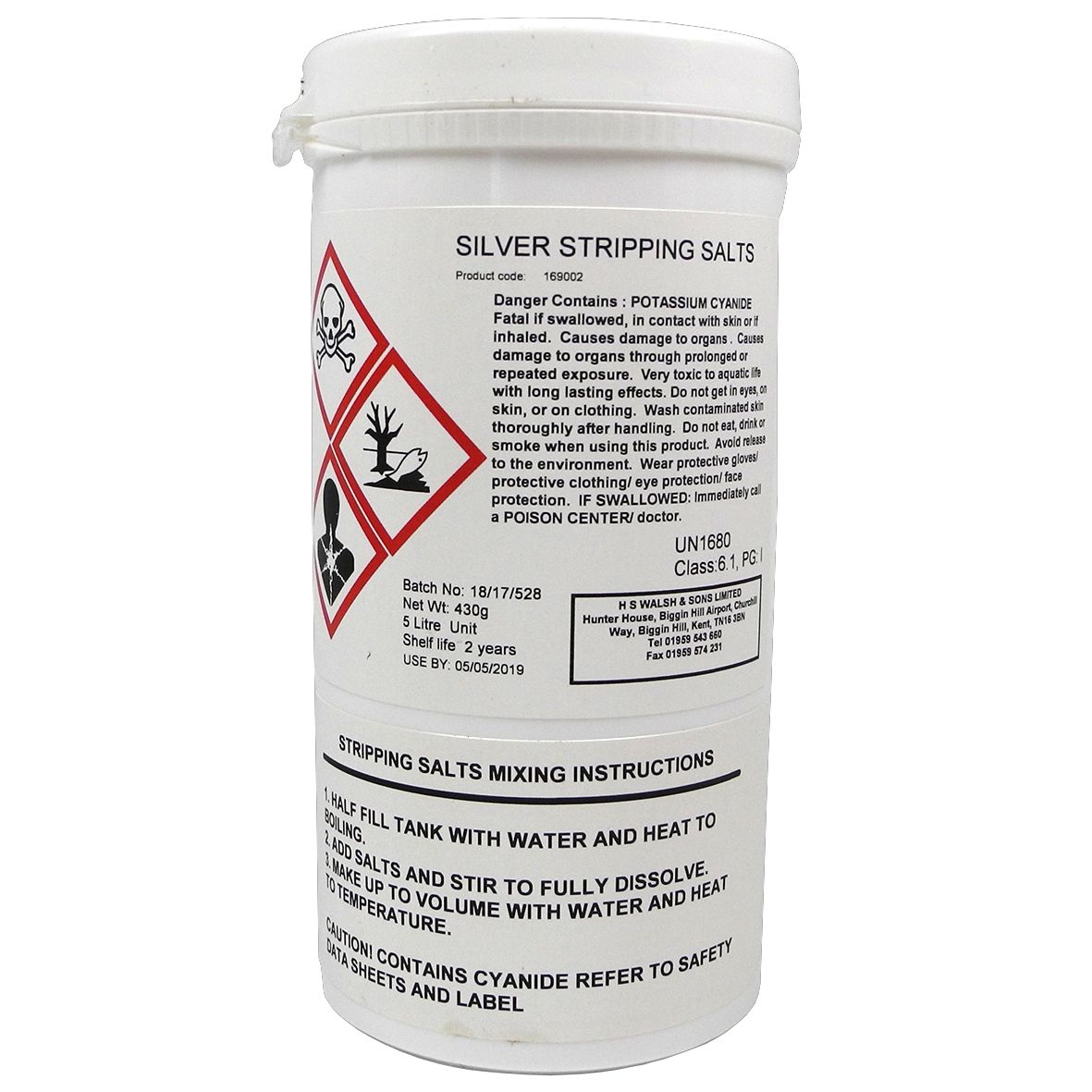 *DGS Silver Stripping Salts (5 Litre) - TS119