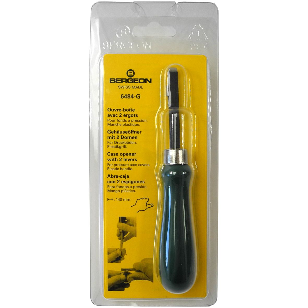 Watch Case Opener (Left Handed) Swiss 2 Lever Bergeon 6484-G - HK6484-G