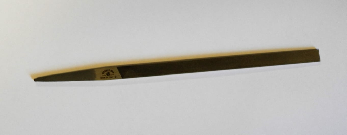 thumbnail image 2 of Nicholson Pillar File - Swiss Pattern Double Cut Rectangular File, 6 Inch Length 2 of 14