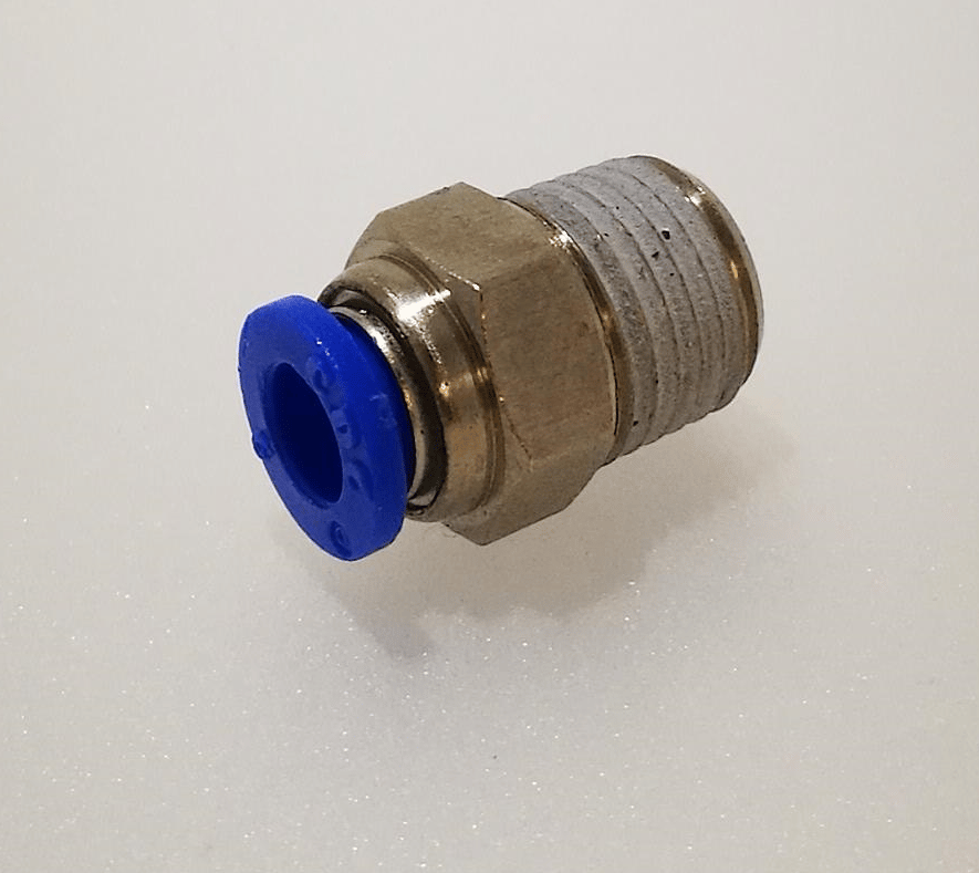 1/4" BSP to 6mm Male Push Fitting - TZP386