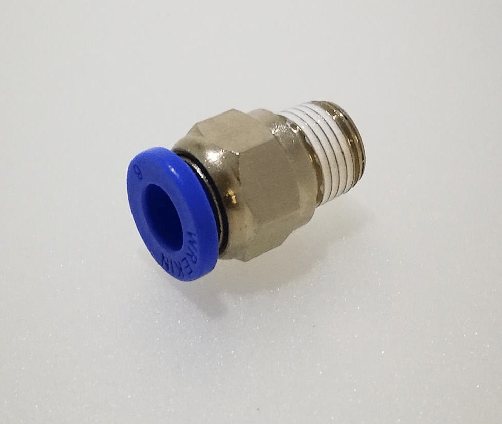 1/8" BSP to 6mm Male Push Fitting - TZP386A 1/8" BSP to 6mm Male Push Fitting - TZP386A