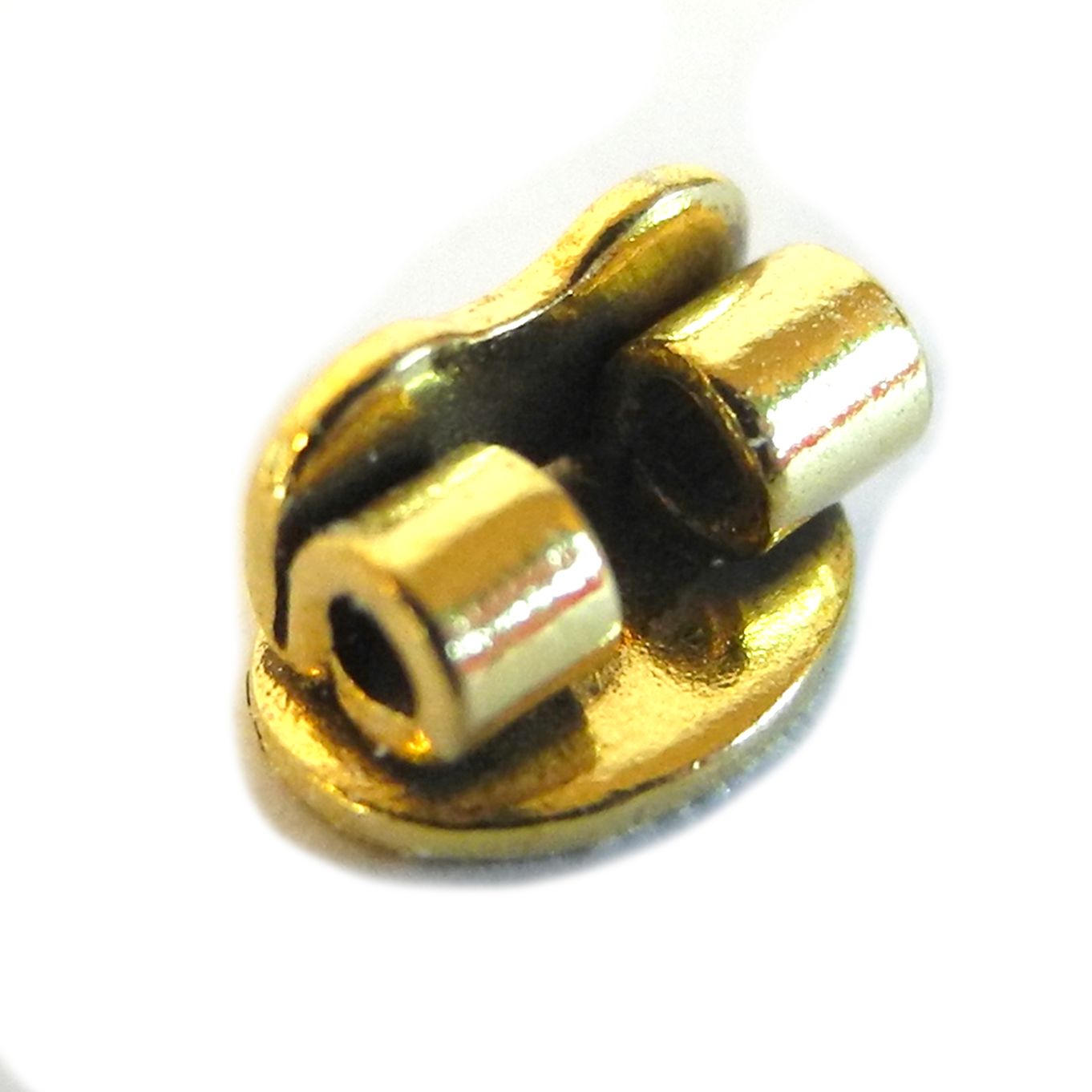 Charnier Joint, Base Oval 5x4mm, Gilt (10) - FB633