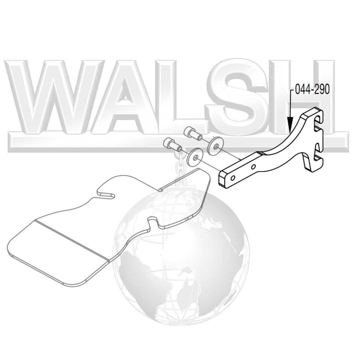 GRS Handrest Mount for BenchMate - #044-290