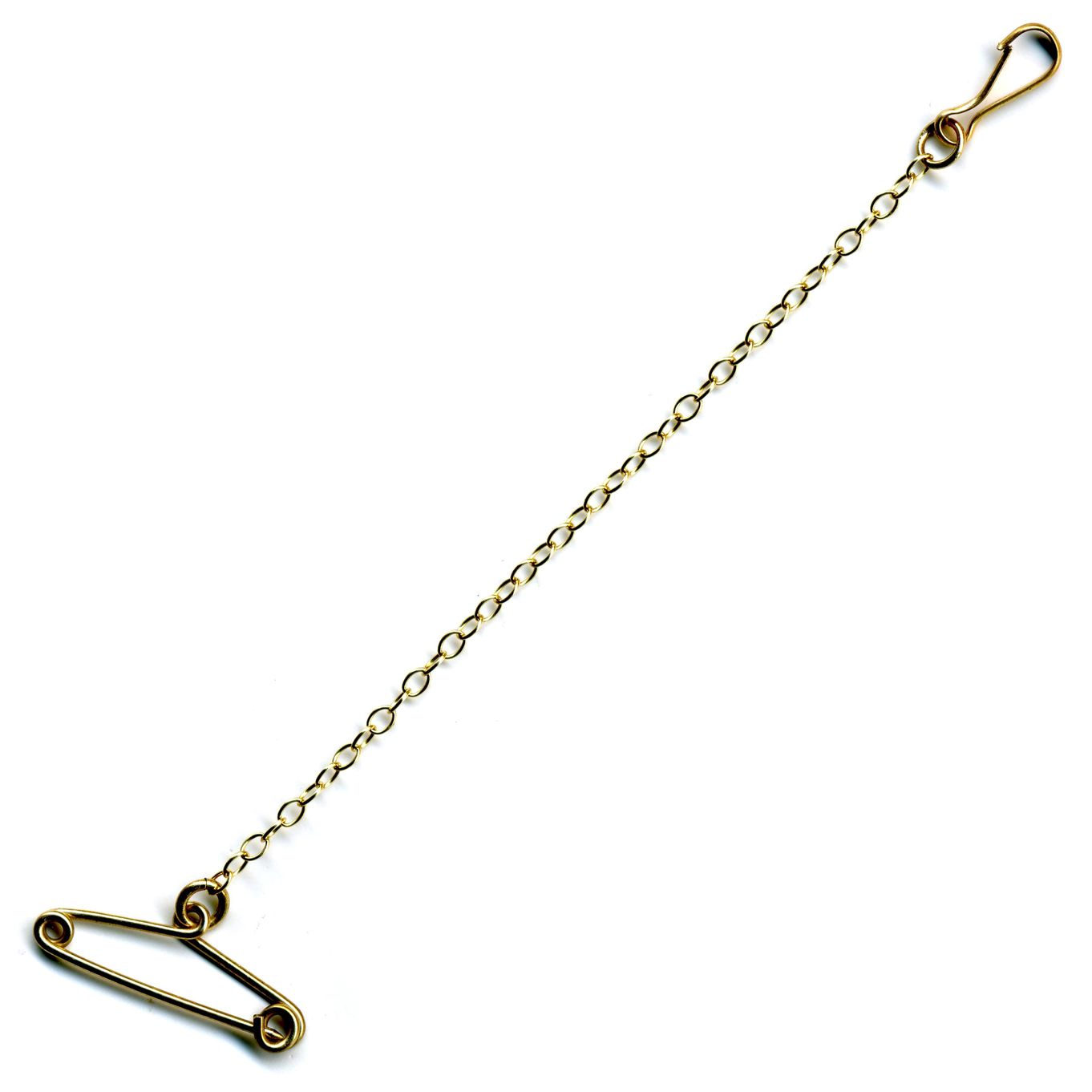 Brooch Safety Chain, 9ct Yellow - FS41