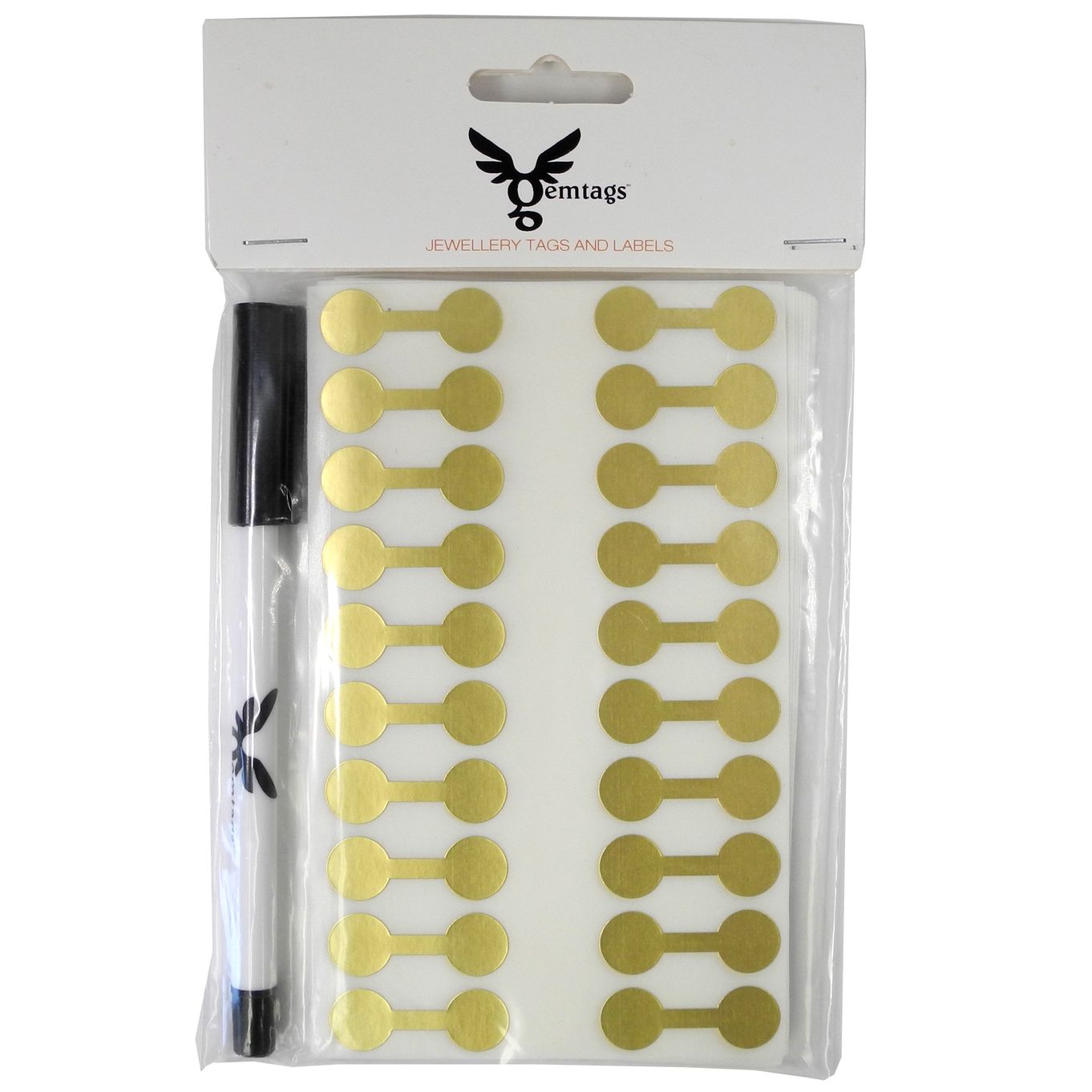 Jewellery Tags Gold Ø12.70mm Round Dumbell (Pack Of 500) - HL359