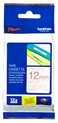 Red on Clear Brother P-Touch Labelling Tapes - HTZ***