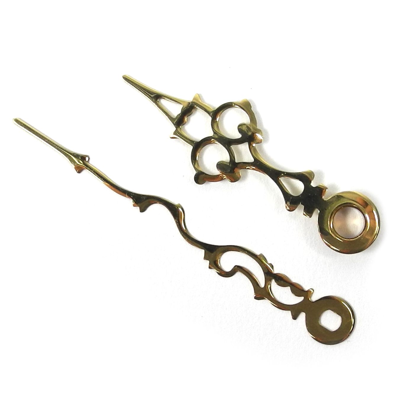 Brass Serpentine Hands Euro Shaft (Minute 60mm, Hour 43mm) - CH460G