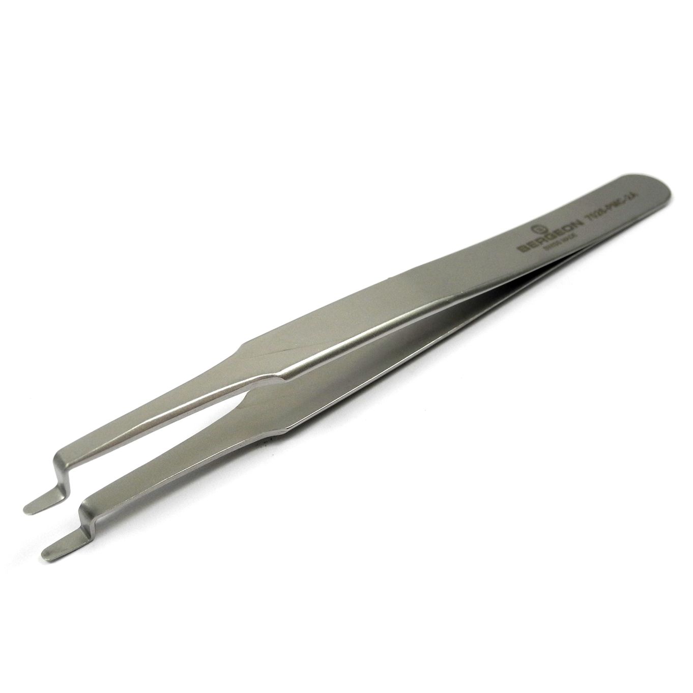 Bergeon 7024-2 Antimagnetic Stainless Steel Tweezers No. 2 B-Jet – Made In Switzerland