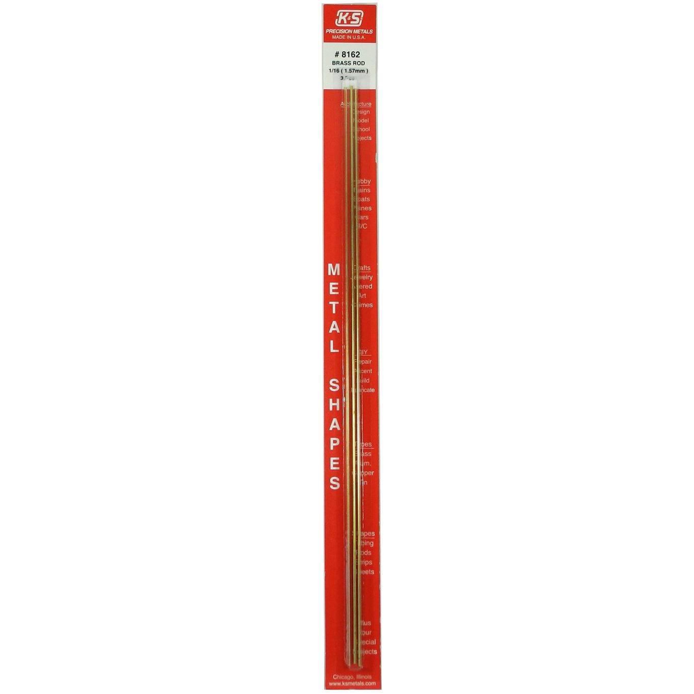 K&S Rame In Lastra 0.64mm (22 Gauge) 15.2x30.5cm - 3 Pezzi Per Hobby E Modellismo (Made In USA)