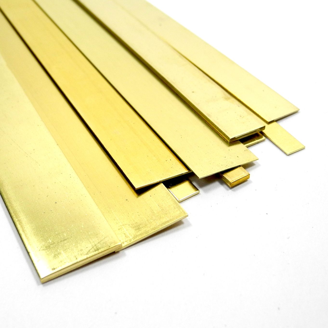 K & S 9715 Brass Strip, 0.016 Thick x 1 Wide x 36 Long, 5 Pieces, Made  in The USA