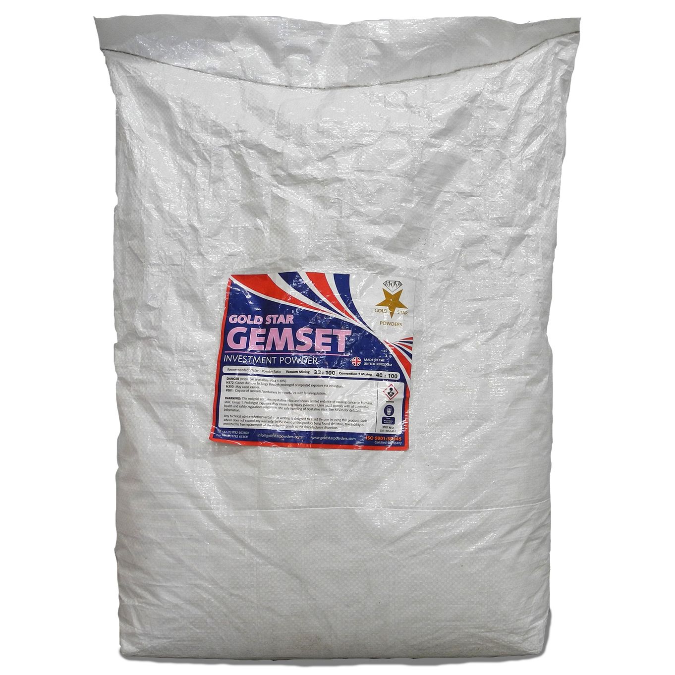 Goldstar GemSet Investment Casting Powder 22.5KG (Gem Set Gold Star) - TC045