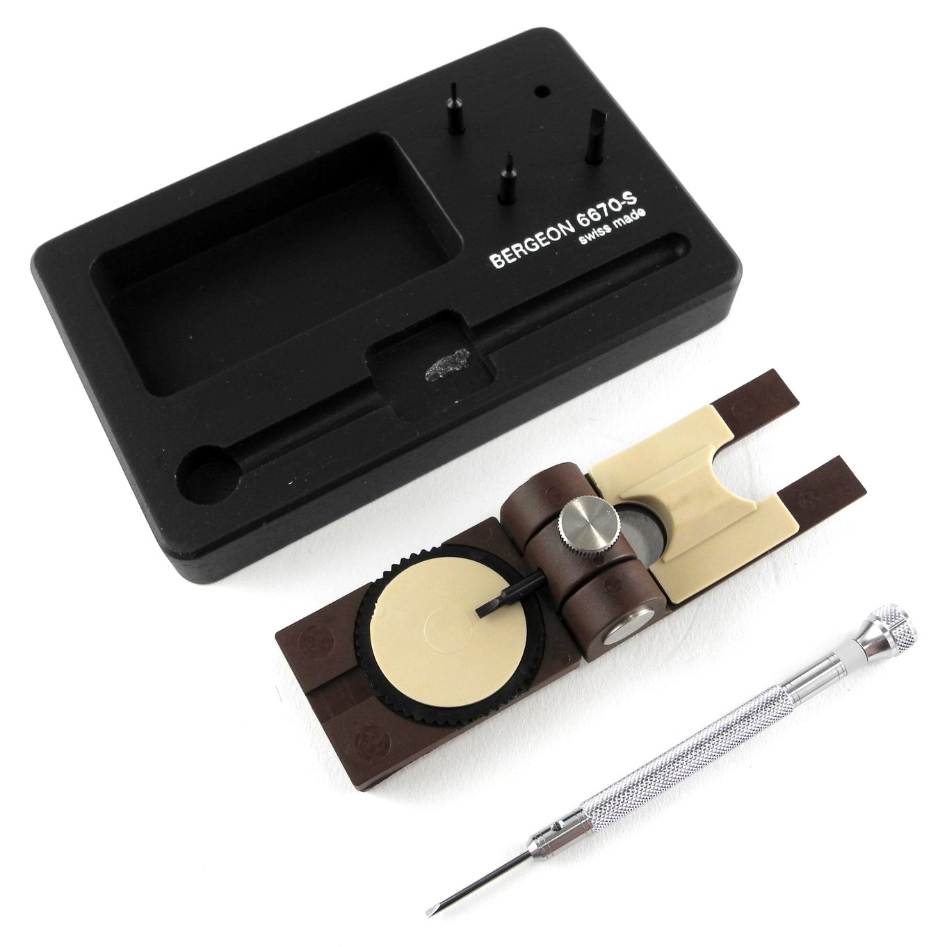 Vice Set For Bracelet Screws Bergeon 6670-S - HB6670-S