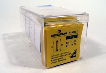 Bergeon 6630 Assortment Of Flat Gaskets For Waterproof Watch Case Backs - MY114