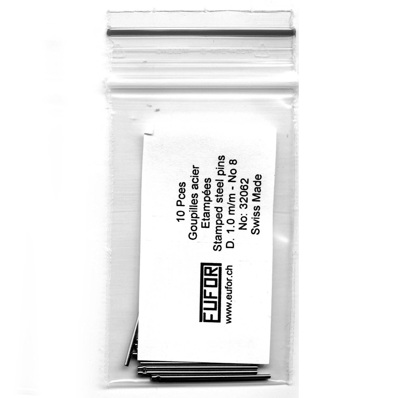 Watch Bracelet Stamped Steel Pins No.8 Ø1.00-1.20mm - MY2291-8