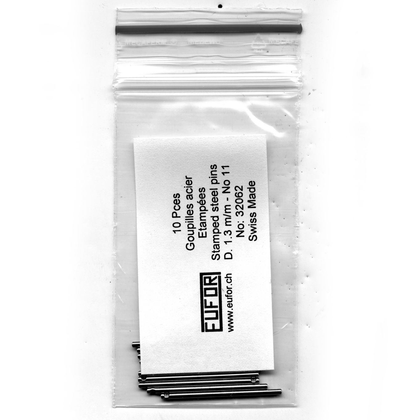 Watch Bracelet Stamped Steel Pins No.11 Ø1.30-1.50mm - MY2291-11